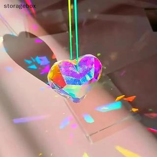 [Hộp lưu trữ] Pha lê Chuông gió Lăng kính Sun Catchers Trang sức thủ công Sân vườn Treo Mặt dây chuyền Cầu vồng Chaser Trang trí Cửa sổ Trang trí sân vườn Đẹp