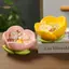 TRTR Trang Trí Nhà Gốm Hoa Trang Sức Khay Nhăn Khay Nhẫn Đựng Món Ăn Bát Chìa Khóa Trang Trí Nhà Đĩa-Pink Văn Phòng Bàn Phụ Kiện Hình VN