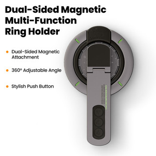 Elough 360° Giá đỡ lười xoay cho điện thoại thông minh Nhẫn đeo tay Giá đỡ điện thoại hai mặt Giá đỡ từ tính