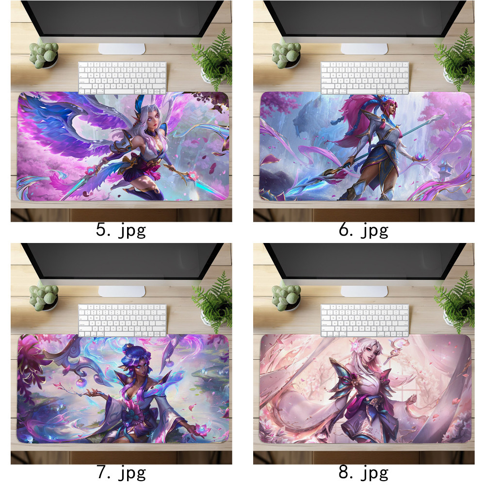 Tấm lót chuột Liên Minh Huyền Thoại In nghệ thuật Bàn phím máy tính Bàn phím (60x30cm / 80x40cm)