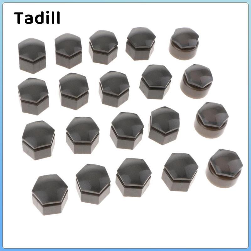 20x 19mm Xe Trung Tâm Vít Bao Bánh Xe Đai Ốc Lug Bụi Nắp Mũ Màu Xám Cho Xe Audi Q7