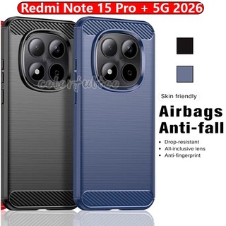 Dành Cho Xiaomi Redmi Note 15 Pro 2026 Ốp điện thoại Silicon TPU Mềm Cao Su Bảo Vệ Dành Cho Redmi Note 15 Pro Plus 15Pro + Note15Pro 4G 5G Ốp điện thoại Túi Khí Chống Sốc Ốp điện thoại