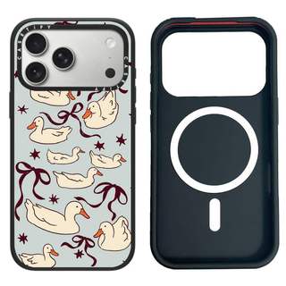 CASECASE X Bowtie Vịt Ốp Lưng Máy Ảnh Trắng Vòng Phiên Bản Mờ Đen Cứng Hút Từ Tính Tác Động Dành Cho Apple IPhone 13 14 15 16 17 Pro Max Air Plus Có Hộp