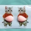 Nhãn dán NORDICLLIFE, Nhãn dán bụng chó Chubby Shiba Inu Shiba Inu, Trang trí điện thoại dính dễ thương cho bữa tiệc sinh nhật trẻ em