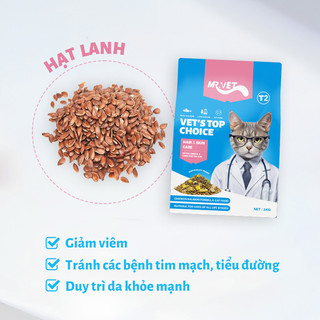 ( Hỏa Tốc ) Hạt Cho Mèo MRVET T2 10KG Xá Chăm Da, Dưỡng Lông, Bảo Vệ Hệ Hô Hấp Cho Mèo