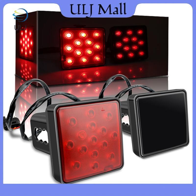 Đèn phanh màu đỏ xe ULJ LED DRL Xe tải Hitch Cover Fit 2 "Kéo Hauling Đuôi sau nhấp nháy Đèn hậu chống nước.
