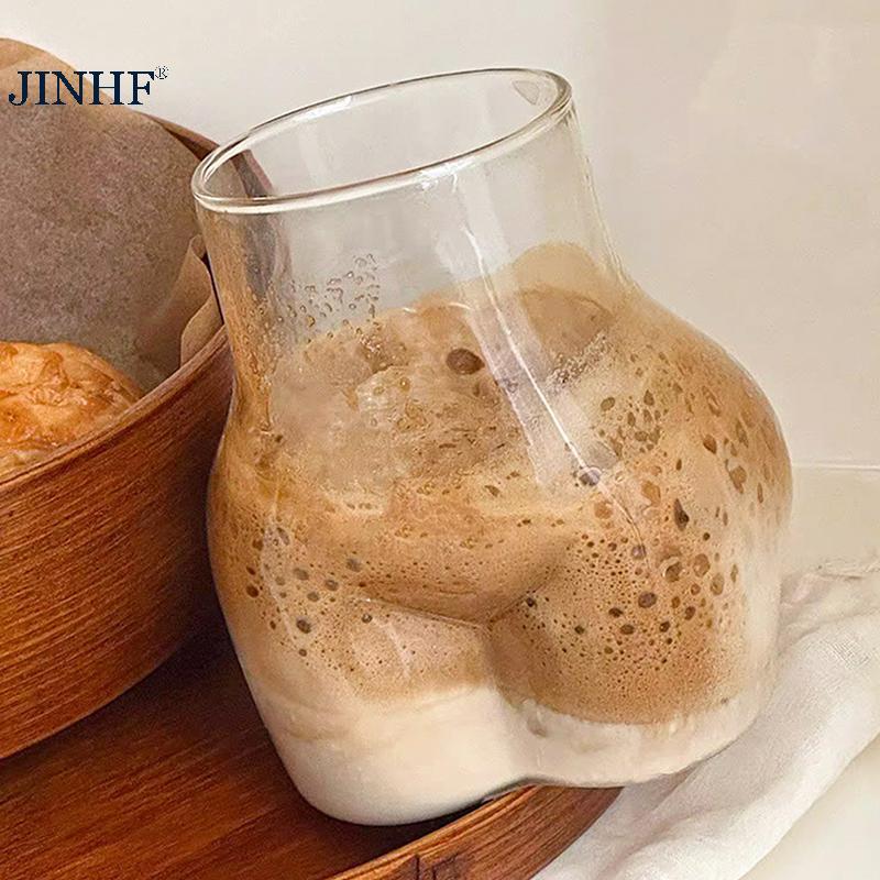 JINHF Dễ Thương Cơ Thể Mông Bắn Kính Cà Phê Sữa Cốc Bia Nước Rượu Trà Uống Cốc Cao Cấp Đảng Ngộ nghĩnh Cốc HOT