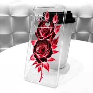 Ốp lưng Xiaomi Poco C40 4G 220333QPG Ốp Lưng Thời Trang Mới Bướm Hoa Mềm Trong Suốt Silicon Ốp lưng Xiomi Poco C40 Vỏ