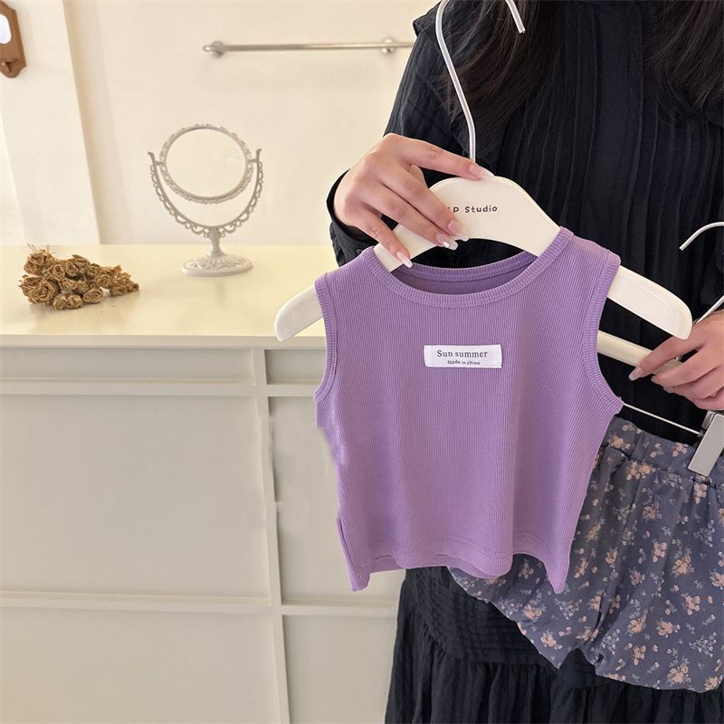Bộ áo Vest bé gái mùa hè phong cách ngắn hoa 80-130 Size IIEF