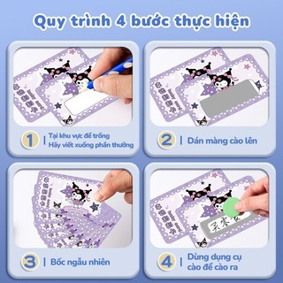 Thẻ cào hoạt hình - Quà tặng 2026 ý nghĩa, combo 120 thẻ xinh xắn, trúng thưởng giá trị kèm lời chúc độc đáo
