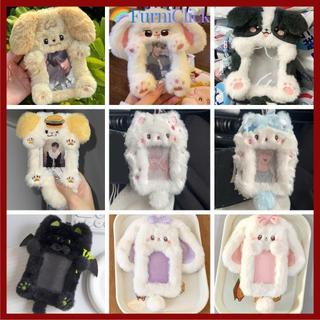 [Giao hàng từ Việt Nam] Hộp đựng thẻ ảnh FURNICLICK, Photocard thỏ / chó / mèo sang trọng, Thỏ tai lớn đa chức năng dễ thương / Vỏ bảo vệ hình ảnh thần tượng Collie viền dành cho học sinh