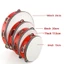 Trống Tambourine AMBU, Trống cầm tay bằng kim loại Jingles Trẻ em, Quà tặng bằng gỗ 4 / 6 / 8 / 10 Inch Bộ gõ Nhạc cụ gõ Đồ chơi cho các trò chơi tiệc tùng