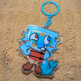Finn Dandys World Rbl Acrylic Keychain Cute cartoon game Character pendant