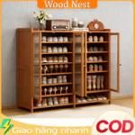 Tủ đựng giày lối vào, tủ giày cửa nhà, kệ giày lối vào trong nhà tiết kiệm, hành lang, ngoài trời, dung tích lớn — ảnh 1