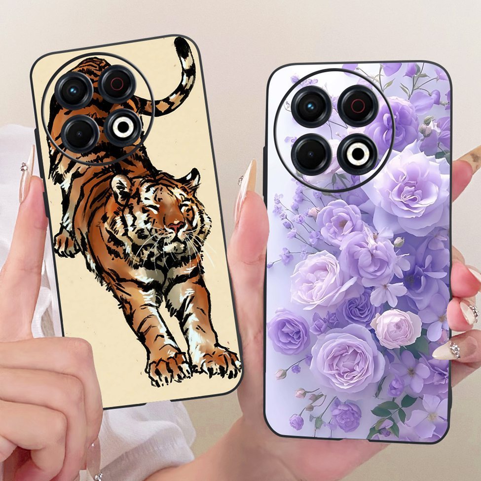 Ốp lưng Tecno KL7 Tecno Spark 30 Pro 4G Cover Mèo dễ thương Thời trang Vỏ sơn ngộ nghĩnh Tecno Spark 30 Pro 4G