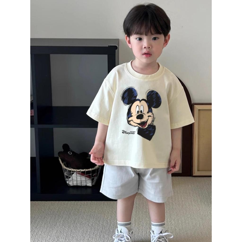 Áo Trẻ Em Đẹp, Mùa Hè, Cổ Tròn, Bé Trai Gái, Hoạt Hình, Ngắn Tay