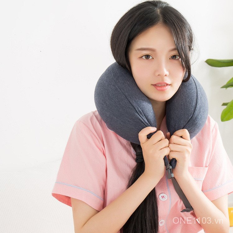 Muji Gối Cổ Quà Tặng Mua Gối Hạt Đa Năng Hàng Du Lịch Gối Ngủ Gối Nằm Gối Gối Ngủ Gối UGNS