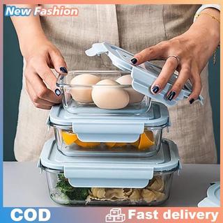 hộp Thủy Tinh Thức Ăn Trong Tủ Lạnh Hộp cơm có nắp đậy ngăn chia hộp bảo quản thực phẩm