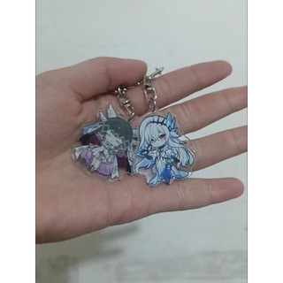 Genshin Impact Fes Flins Columblna Lovely fan works Phone Chain Metal Acrylic Cellphone Chain For Phone ewelry