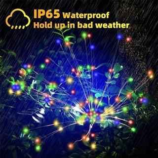 Đèn LED Năng Lượng Mặt Trời Hình Pháo Hoa - Trang Trí Sân Vườn Tiệc Đám Cưới Ngoài Trời