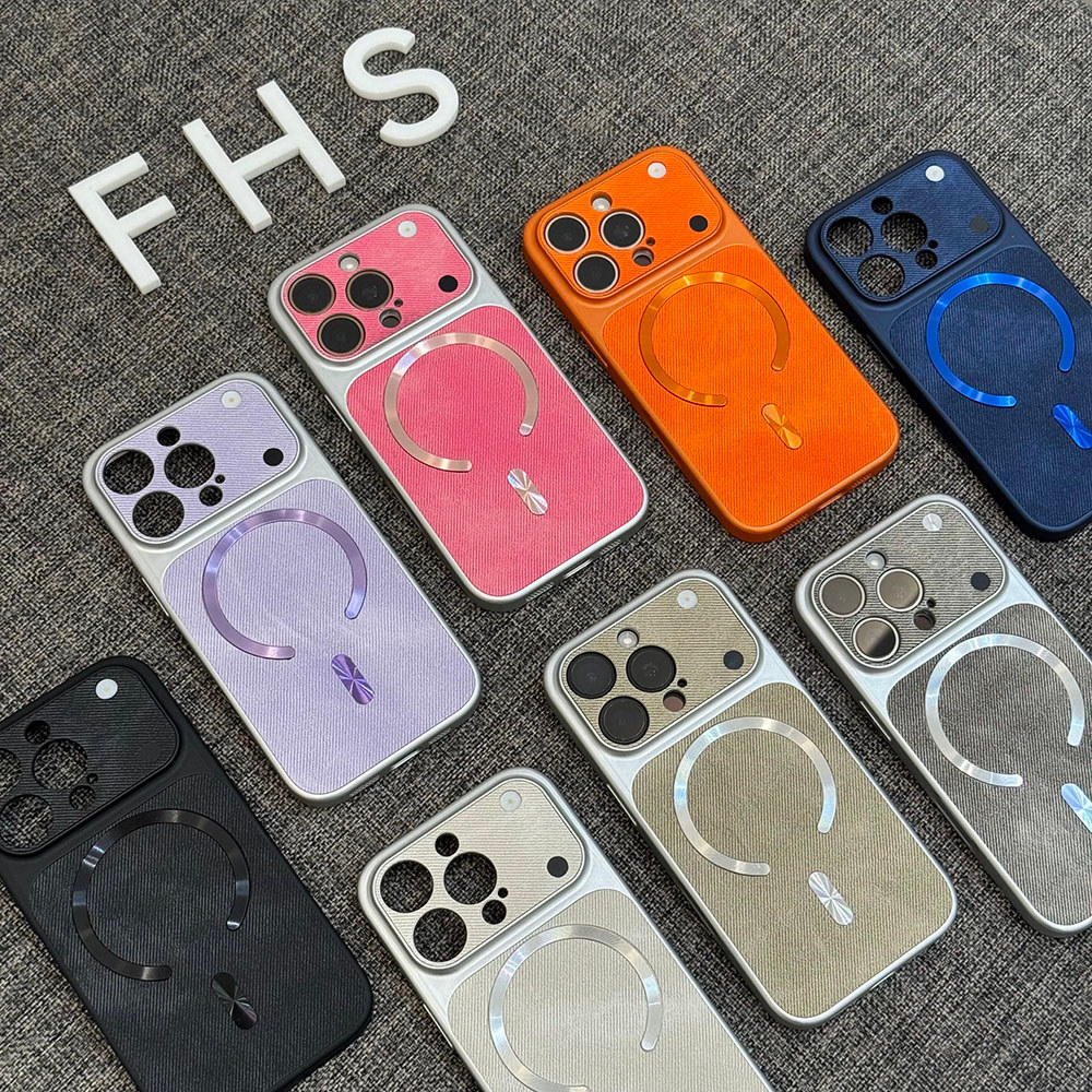 Ốp Điện Thoại Da Họa Tiết Cao Bồi Từ Tính Cho iPhone 17 Pro Max 16 Plus 15 14 13 12 11 Vỏ Bảo Vệ Chống Sốc