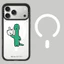 Ốp điện thoại từ tính khủng long ngộ nghĩnh cho IPhone 16 15 14 Plus 13 12 17 Pro Max 17 Vỏ khí Vỏ bảo vệ chống sốc