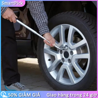 Dụng cụ lốp xe 4 đầu cờ lê ống lồng - Cờ lê lốp xe / Tay công thay lốp，4 Đầu / Có thể thu vào，Tay Công Chữ L