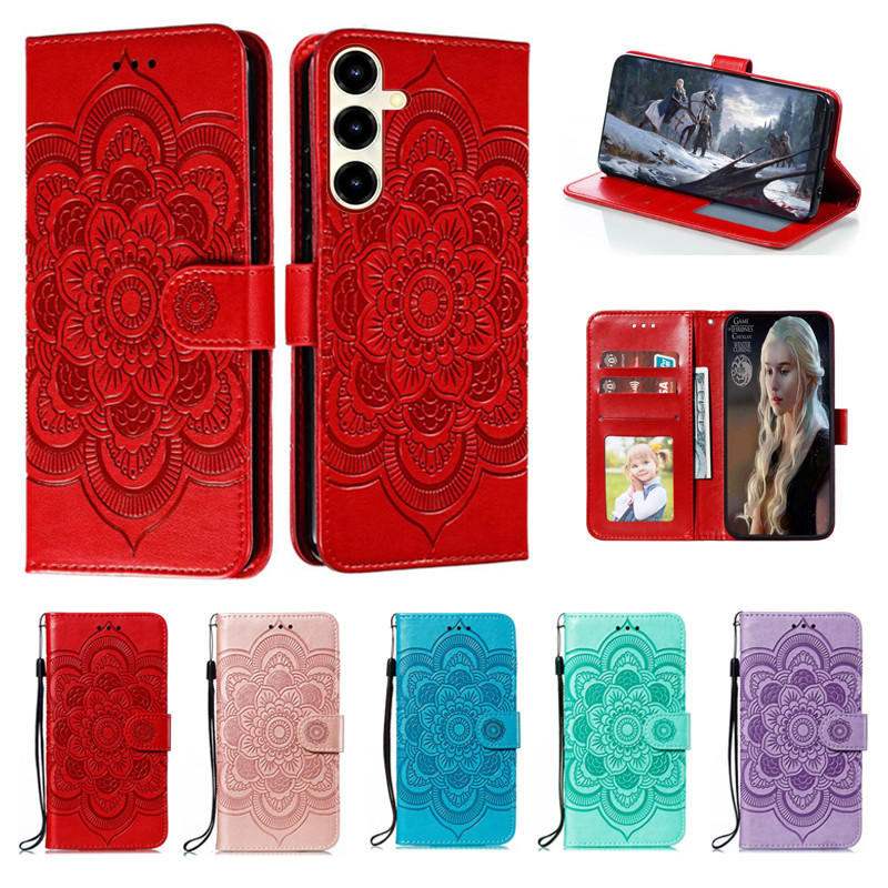 Emboss Hoa Da Ốp Lưng Điện Thoại ZTE Blade Nubia V80 Max Datura Ví Flip Book Case Cover Funda