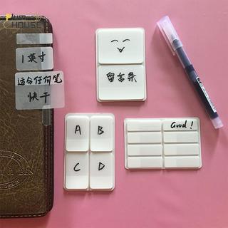PlumHOUSE 80 / 160Pages Frosted Simple Pure White Index Stiers Nhãn trong suốt Stiers DIY Stiy Notes Đồ dùng học tập văn phòng VN
