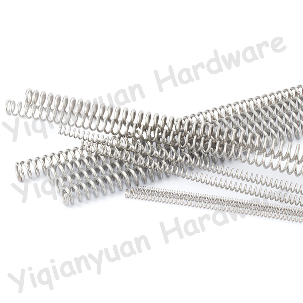 Yiqianyuan 2 Dây 0.3mm SUS304 Lò xo nén bằng thép không gỉ Chiều dài miễn phí 300mm OD 2mm ~ 7mm Lò xo áp suất siêu dài