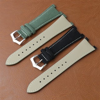 Dây đeo đồng hồ bằng da Nylon Denim cổ điển 25x13mm cho Patek Nautilus Cubitus 5711 / 5712 Dây đeo đồng hồ thay thế cho nam nữ Vòng tay