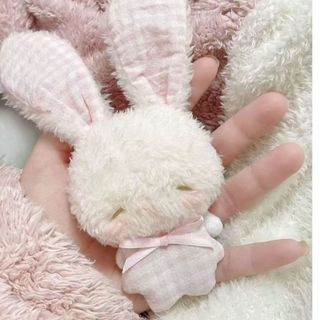 Dễ Thương mini Dễ Thương Làm Dịu Thiên Thần Thỏ Sang Trọng Búp Bê Mặt Dây Chuyền Chữa Bệnh Túi Dễ Thương Mặt Dây Chuyền Trang Trí Quà Tặng Tặng Tặng