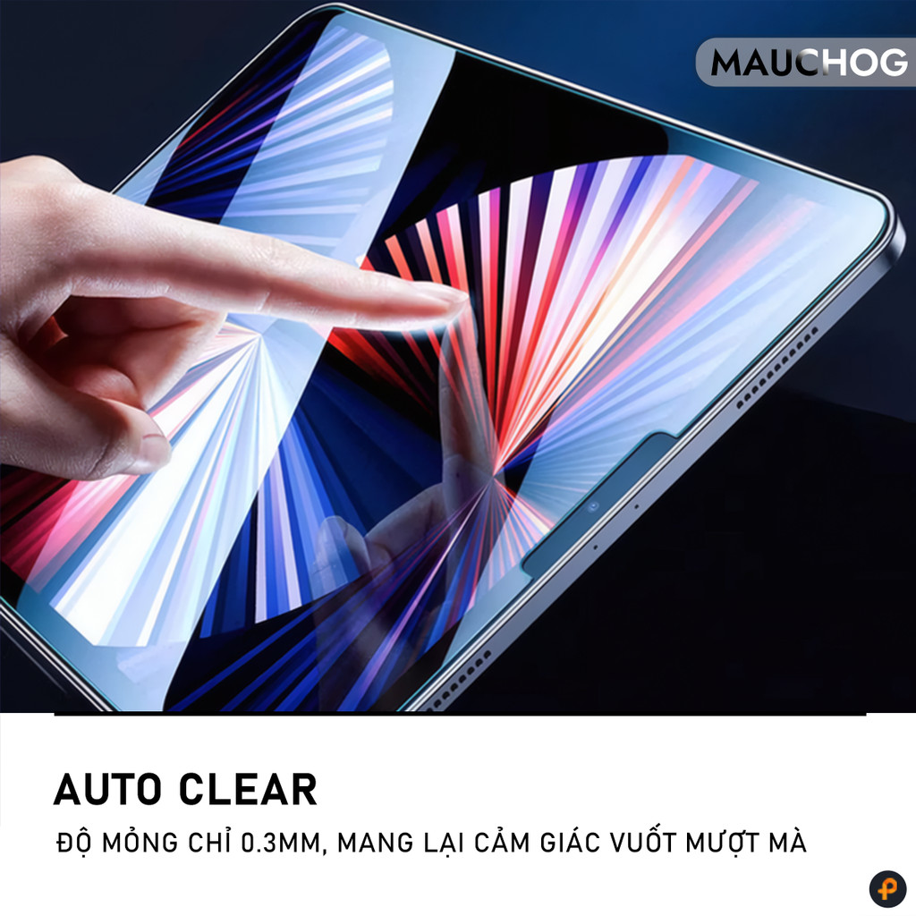 Kính Cường Lực Trong Suốt Có Khung Tự Dán Cho iPad Pro M4 M2 M1 Gen 11 10 9 8 7 Mini 7 6 Air 7 6 5 4