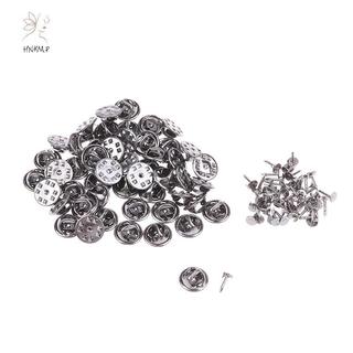 Hộp 50 bộ phụ kiện trang sức kim loại gồm chốt, trâm và huy hiệu giá đỡ ve áo cho làm thủ công.