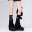 HFSHY Chân Nhẫn Dây Xích Suspender Garters Thắt Lưng Cho Nữ, Style Punk Goth, Làm Từ Da PU Co Giãn