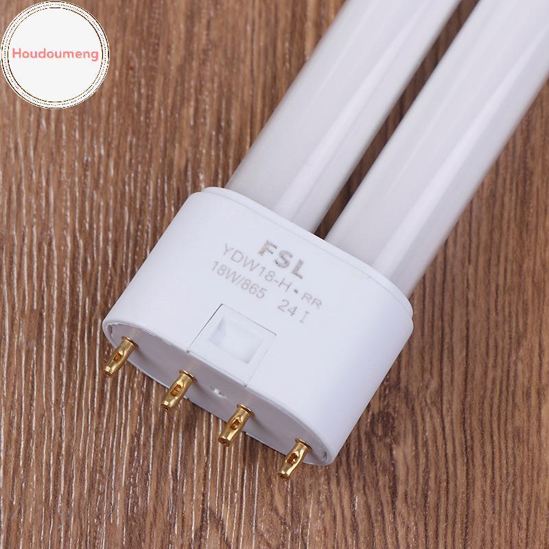 Ống huỳnh quang Hodou 18W 24W 36W Đèn tiết kiệm năng lượng CFL 4 chân Ống đôi Bóng đèn tiết kiệm năng lượng H Ống trắng VN