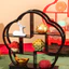 Khay trà hình hoa mai, decor đựng bánh kẹo hoa quả trang trí sự kiện tiệc cưới, nhà hàng, tiệc trà【30*30cm】