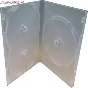 Hộp đựng DVD JUNYUE88US Bọc toàn bộ Vỏ lưu trữ bằng nhựa cho 3 ngăn đựng đĩa