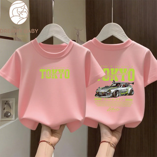COD✅ (Hồ Chí Minh)DREAMY BABY Áo thun bé trai bé gái Tết 2026 NEW , áo in nhân Xe hơi Mát mẻ, cho bé trẻ em#1