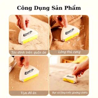 【COD】Con lăn bụi có khả năng dính bám mạnh, không làm hỏng bề mặt vải, phù hợp với tất cả các loại vải thông thường.