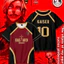 YB1 BLUE LOCK 220g áo thun cotton dày KAISER BARCHA jersey Áo thun anime tay ngắn hàng đầu BY1