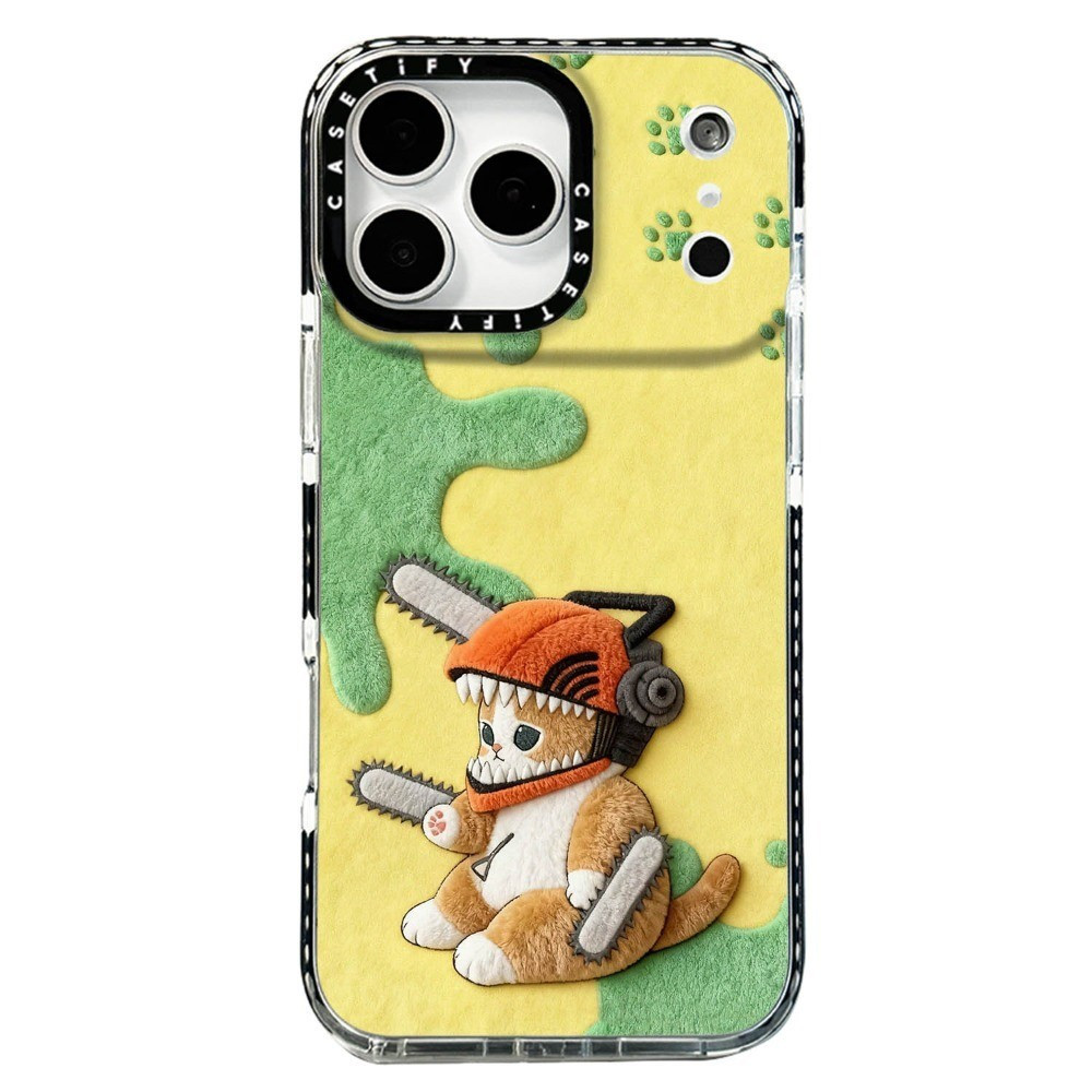 Ốp Điện Thoại Cưa Xích Mèo Cá Mập Cho IPhone 17 ProMax 17Air 16 15 14 13 12 11 ốp lưng iphone