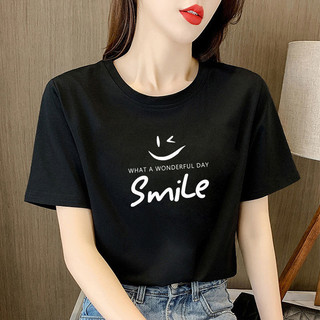 Áo thun nữ cotton tay ngắn, kiểu dáng mùa hè mới