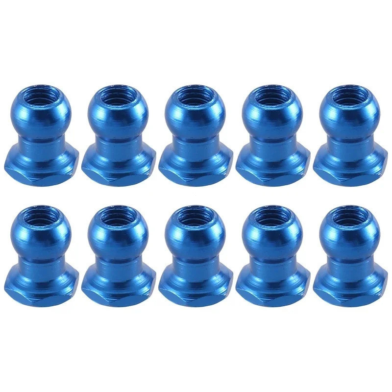 10 Chiếc 5 Mm Hợp Kim Nhôm Bóng Đầu Đai Ốc 53640 Cho Tamiya RC Xe Nâng Cấp Phần Phụ Kiện