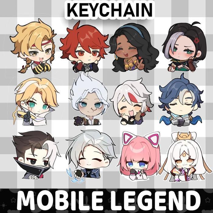Ganci / Gantungan Kunci Akrilik  MOBILE LEGEND CHIBI - AAMON