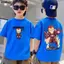 mát từ 3-14 tuổi đơn giản cổ tròn đen trẻ trung thoải má anime卡通 thoải trang thời trang