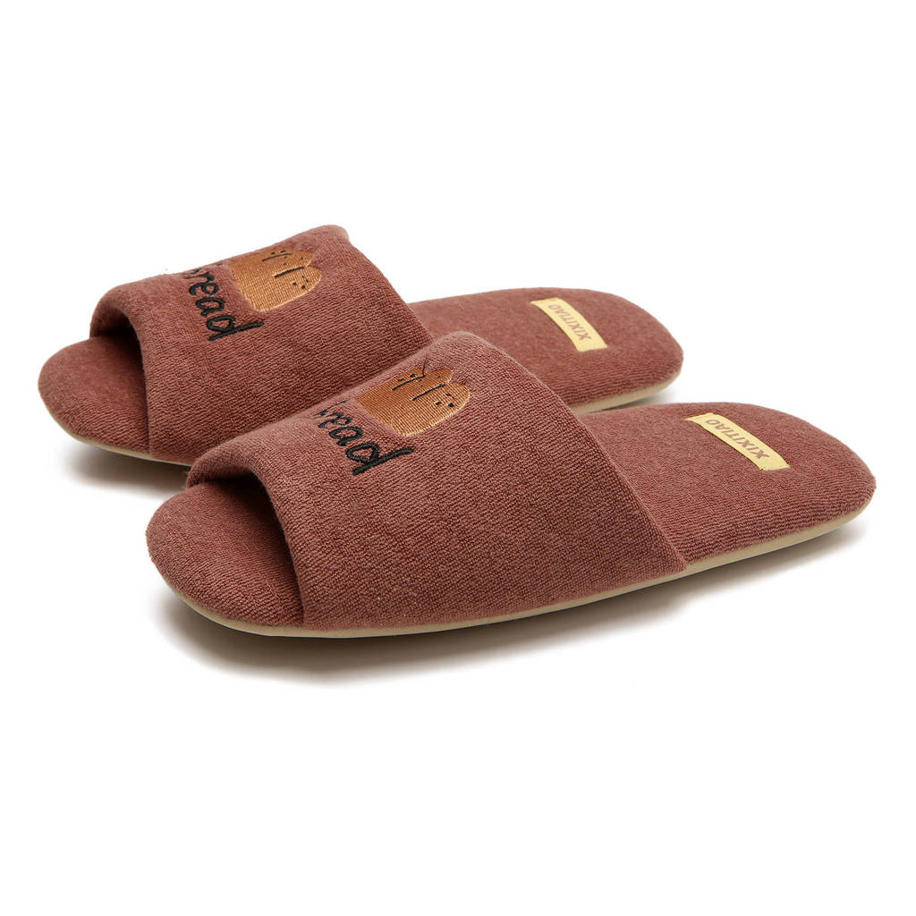 XIXITIAO Dép Cotton Phong Cách Nhật Bản Vải Nhà Bốn Mùa Nam Nữ Tắt Tiếng Xuân Thu Phong Cách Mới
