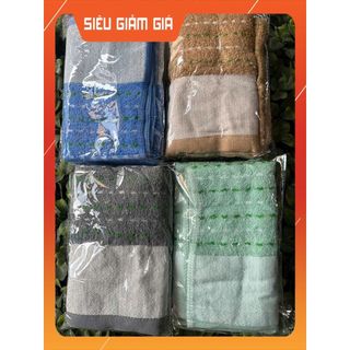 Set 3 Khăn tắm mềm mịn, thấm hút cao cấp 32*72cm, dùng cho cả gia đình - Mix màu ngẫu nhiên