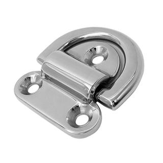 Tấm gấp bằng thép không gỉ Sàn mắt Lashing D Ring Tie Down Plate Phần cứng