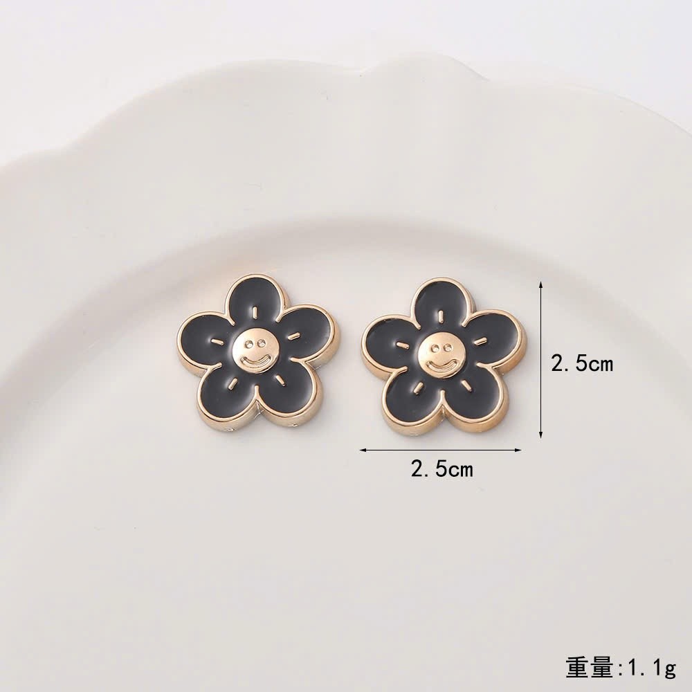 Set Charm Gấu Tiểu Thư Đính Đá Sang Trọng – Gấu Nơ Đen, Túi Caro, Vương Miện Luxury